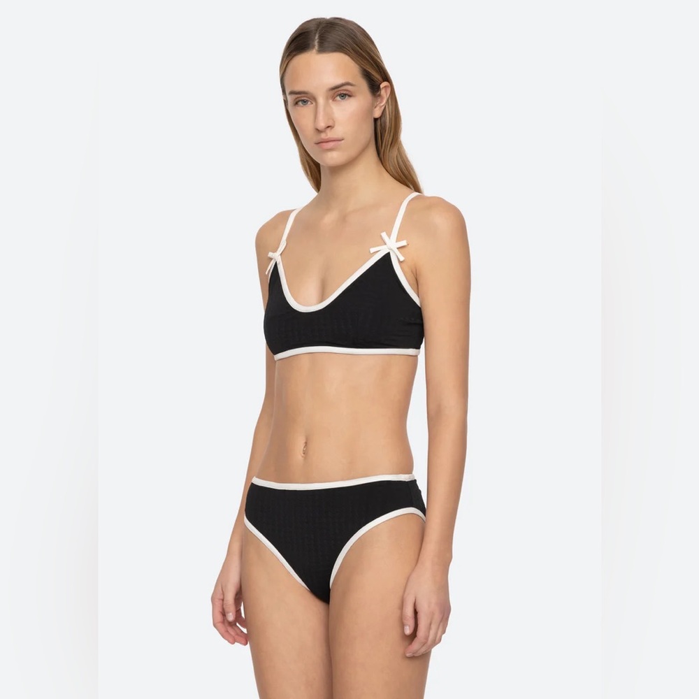 Sea New York Briella black and white Bow Bikini